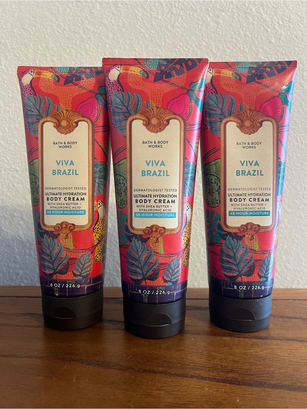 Bath & Body Works Viva Brazil Body Cream, Set of 3, New